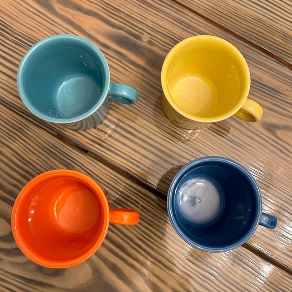 HLC Fiestaware USA ring handle mug set/ Fiestaware bread plate tray - Picture 2 of 11